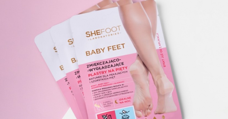 Efekt „baby feet” z nowymi Zmiękczająco-wygładzającymi plastrami na pięty od SHEFOOT Efekt „baby feet” z nowymi Zmiękczająco-wygładzającymi plastrami na pięty od SHEFOOT