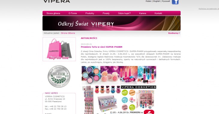 Platforma lojalnościowa TapOn z Vipera Cosmetics Platforma lojalnościowa TapOn z Vipera Cosmetics