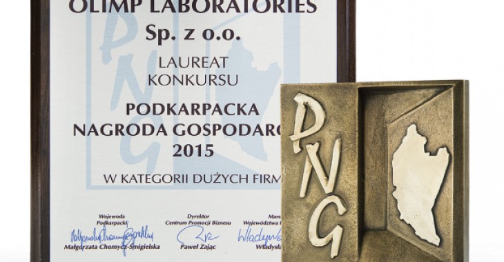 Olimp Laboratories z Podkarpacką Nagrodą Gospodarczą 2015