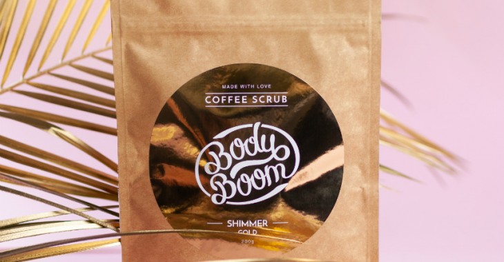 Peeling kawowy Błyskotliwy Prowokator Shimmer Gold - nowość od BodyBoom