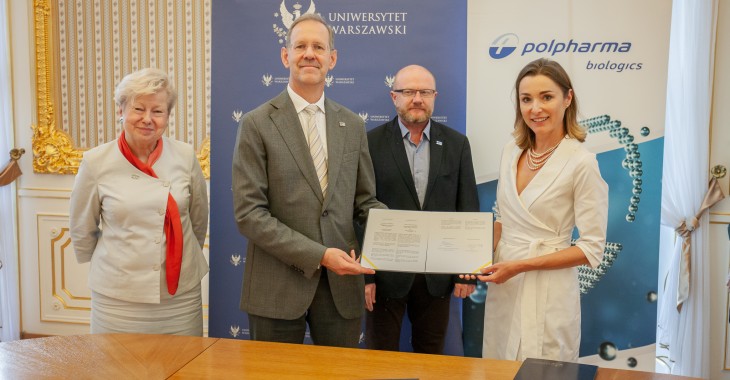 Polpharma Biologics i Uniwersytet Warszawski podpisują umowę o współpracy – to kolejny krok ku międzynarodowej platformie współpracy naukowej tworzonej przez firmę Polpharma Biologics i Uniwersytet Warszawski podpisują umowę o współpracy – to kolejny krok ku międzynarodowej platformie współpracy naukowej tworzonej przez firmę